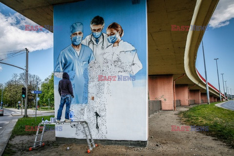 Gdańsk dziękuje medykom muralem