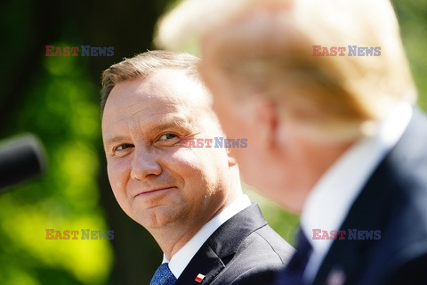 Prezydent Andrzej Duda na spotkaniu z Donaldem Trumpem