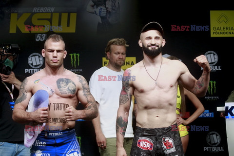 Oficjalne ważenie przed galą KSW 53 - Reborn