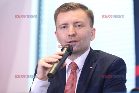 Konferencja prasowa Polskiego Związku Tenisa Stołowego przed mistrzostwami Europy Warszawa 2020