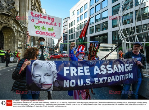 Vivienne Westwood protestuje przeciwko ekstradycji Assange'a