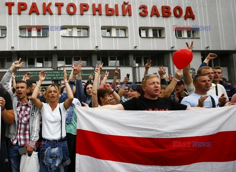 Demonstracje i strajki na Białorusi