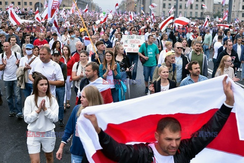 Marsz Nowe Białorusi w Mińsku