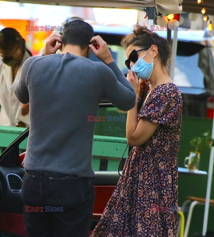 Katie Holmes i Emilio Vitolo na lunchu