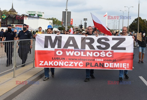 Antycovidowe "Marsze o Wolność"