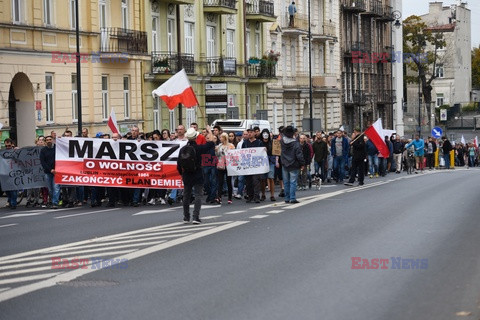 Antycovidowe "Marsze o Wolność"