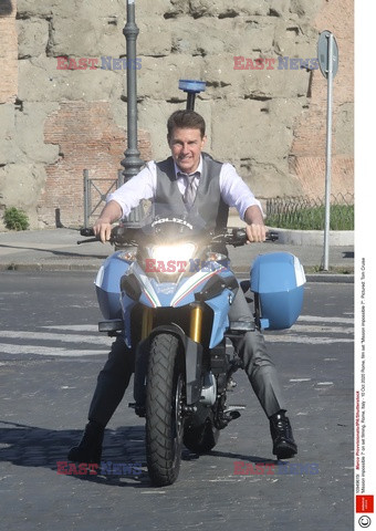 Tom Cruise na planie Mission Impossible w Rzymie