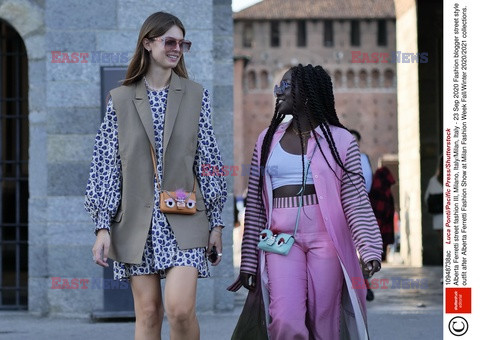 Street fashion na Tygodniu Mody w Mediolanie - lato 2021