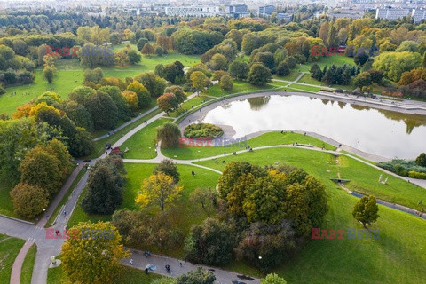 Jesień w warszawskich parkach