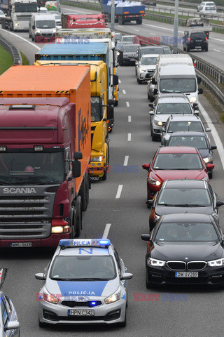 Protest taksówkarzy w Gdańsku