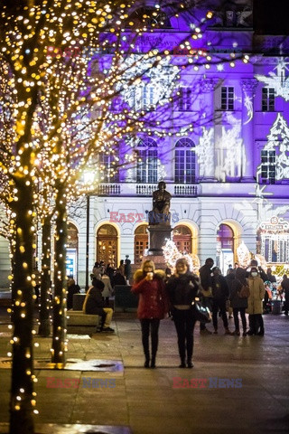 Inauguracja świątecznej iluminacji w Warszawie