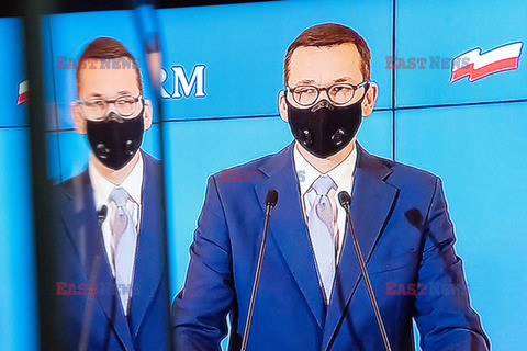 Konferencja prasowa premiera Mateusza Morawieckiego