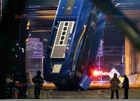 Wypadek autobusu w Nowym Jorku