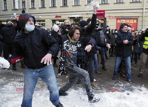 Protesty poparcia dla Aleksieja Nawalnego w Rosji