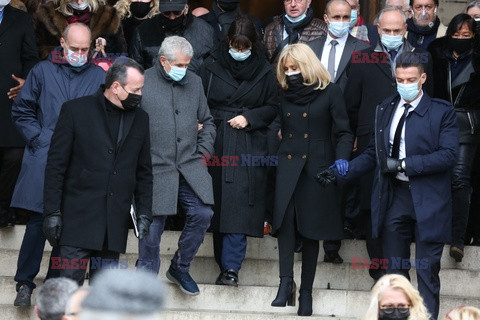 Brigitte Macron na mszy żałobnej za Roberta Hosseiniego