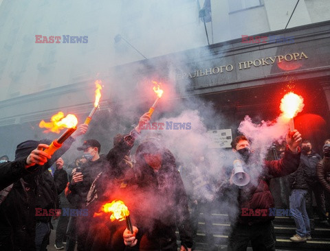 Gwałtowne protesty przed kancelaria prezydenta Ukrainy