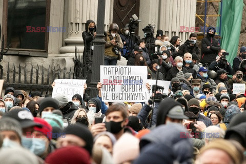 Gwałtowne protesty przed kancelaria prezydenta Ukrainy