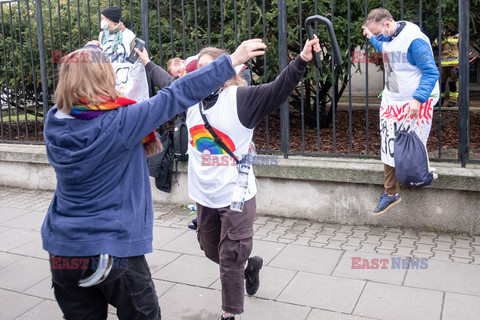 Protesty przeciwko ustawie "Tak dla rodziny, nie dla gender"