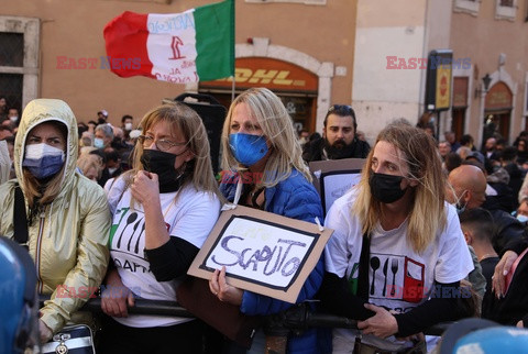 Protest restauratorów w Rzymie