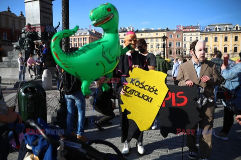 Antypisowski protest w Krakowie