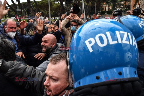 Protest włoskich przedsiębiorców