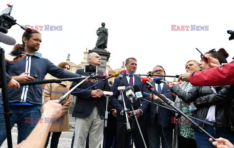 Konferencja Ireneusza Rasia i  Pawła Zalewskiego w Krakowie