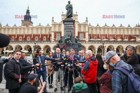 Konferencja Ireneusza Rasia i  Pawła Zalewskiego w Krakowie