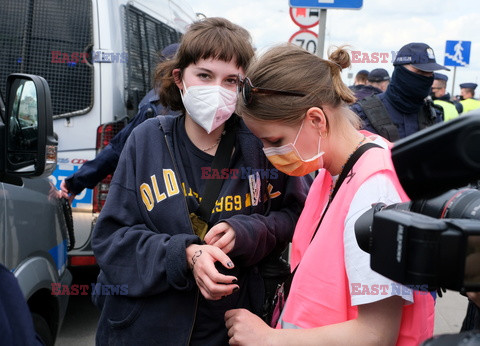 Aktywiści Extinction Rebellion zablokowali Wisłostradę