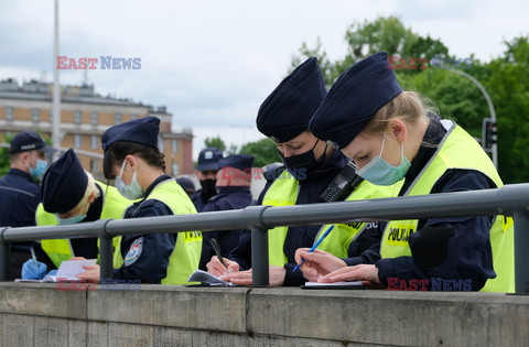 Aktywiści Extinction Rebellion zablokowali Wisłostradę