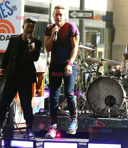 Koncert Coldplay na Rockefeller Plaza