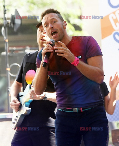 Koncert Coldplay na Rockefeller Plaza