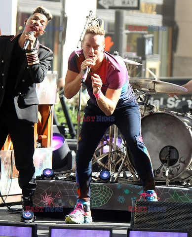 Koncert Coldplay na Rockefeller Plaza