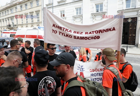 Protest ratowników medycznych