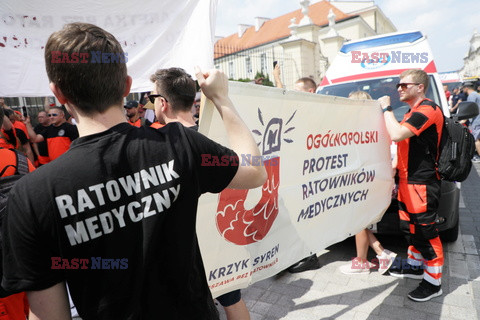 Protest ratowników medycznych