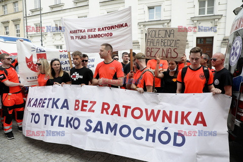 Protest ratowników medycznych