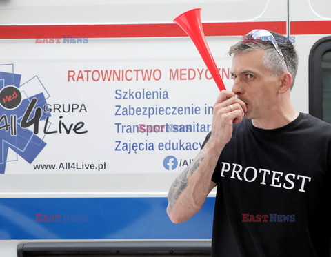 Protest ratowników medycznych