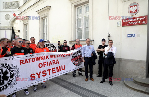 Protest ratowników medycznych