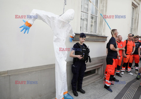 Protest ratowników medycznych