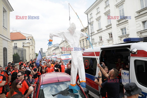 Protest ratowników medycznych