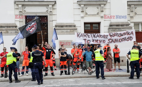 Protest ratowników medycznych