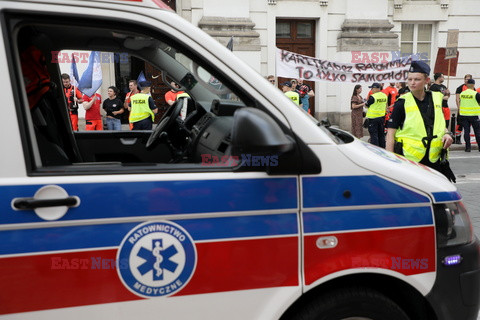 Protest ratowników medycznych