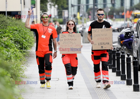 Protest ratowników medycznych