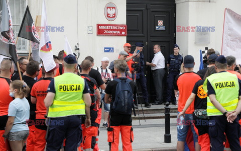 Protest ratowników medycznych