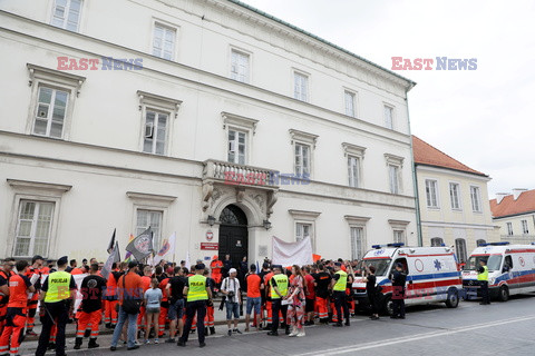 Protest ratowników medycznych