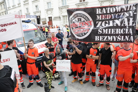 Protest ratowników medycznych