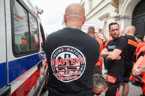 Protest ratowników medycznych