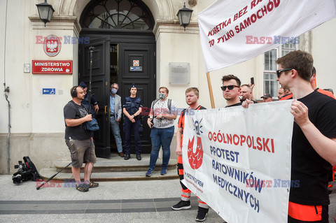 Protest ratowników medycznych