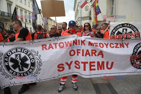 Protest ratowników medycznych