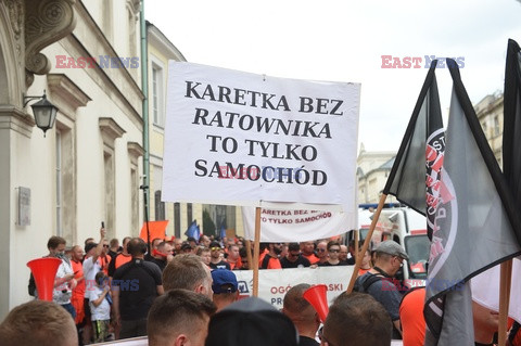 Protest ratowników medycznych