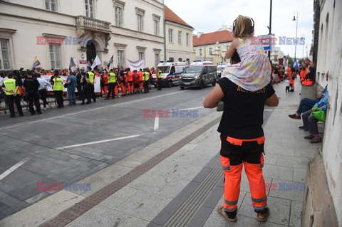 Protest ratowników medycznych